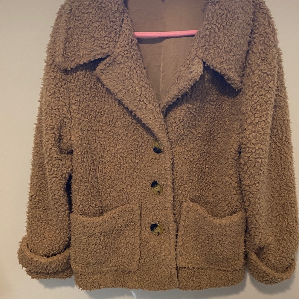 Free People So Soft Teddy Coat